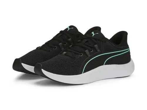 Puma mens black trainers - black,