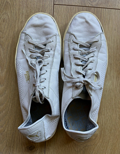 Puma basket white leather low - puma,