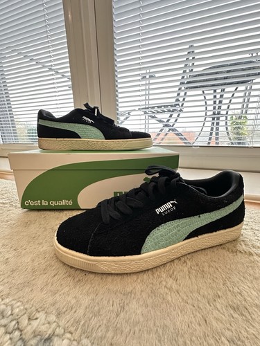 Puma suede black - black, blue