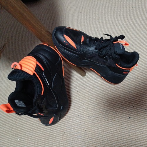 Puma black orange low - low, top