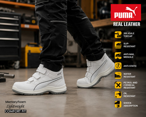 Mens puma leather safety - mens,
