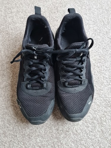 Puma black size trainers - black,