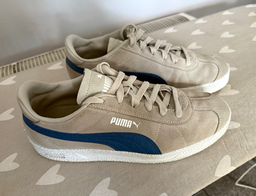 Puma suede low top trainers - top,